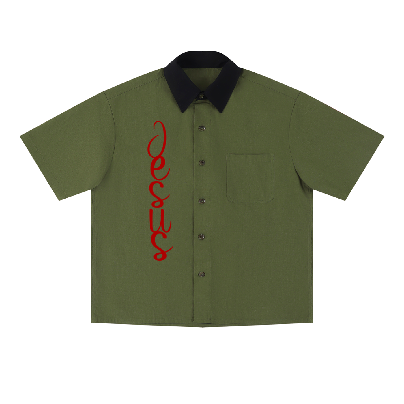 Unisex Color Block Short Sleeve Shirt