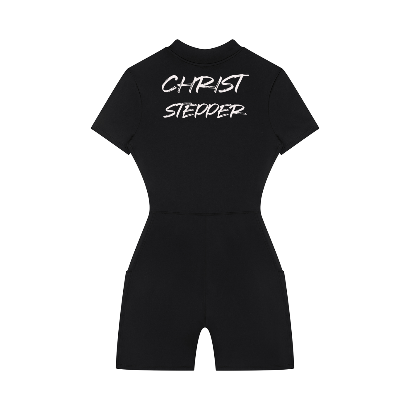 Women's Quarter-Zip Short Sleeve Romper