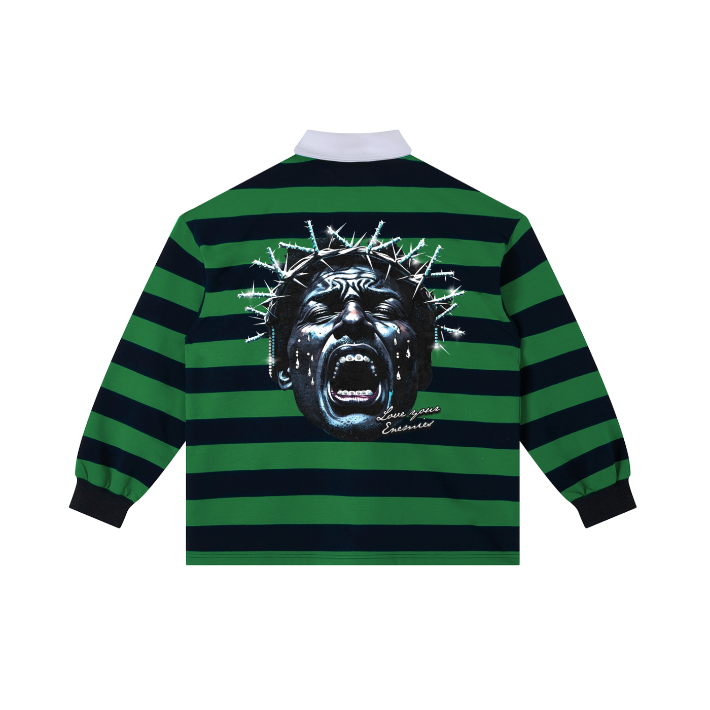 Color Block Stripe Polo Shirt