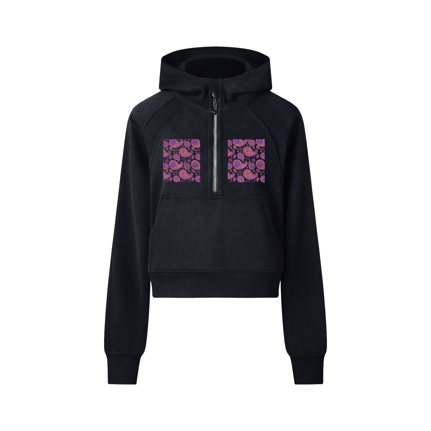 Cropped Half-Zip Hoodie