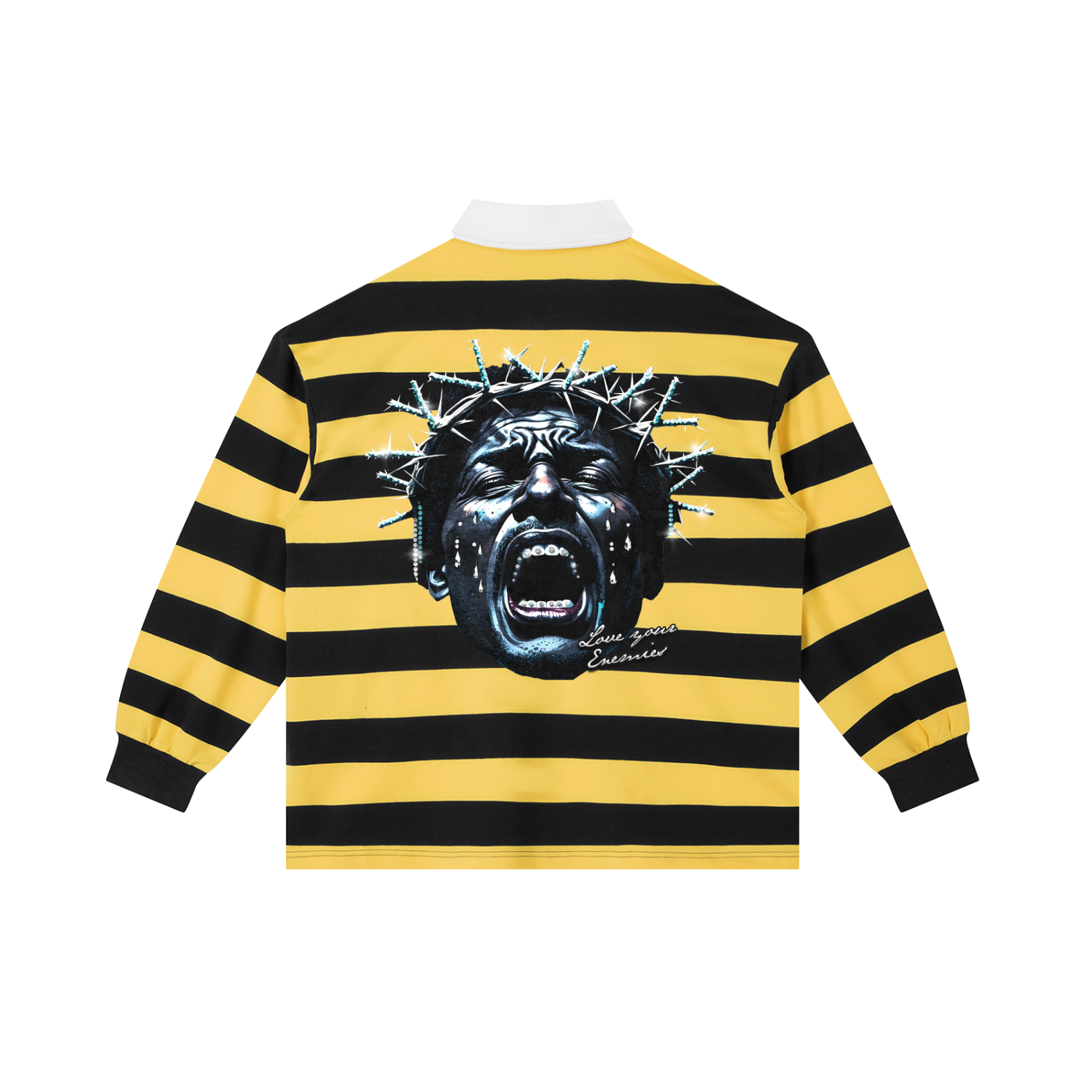 Color Block Stripe Polo Shirt