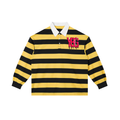 Color Block Stripe Polo Shirt