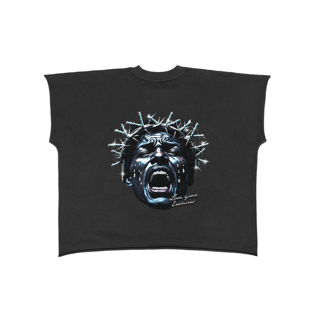 Raw Edge Boxy Non-Shrink T-Shirt
