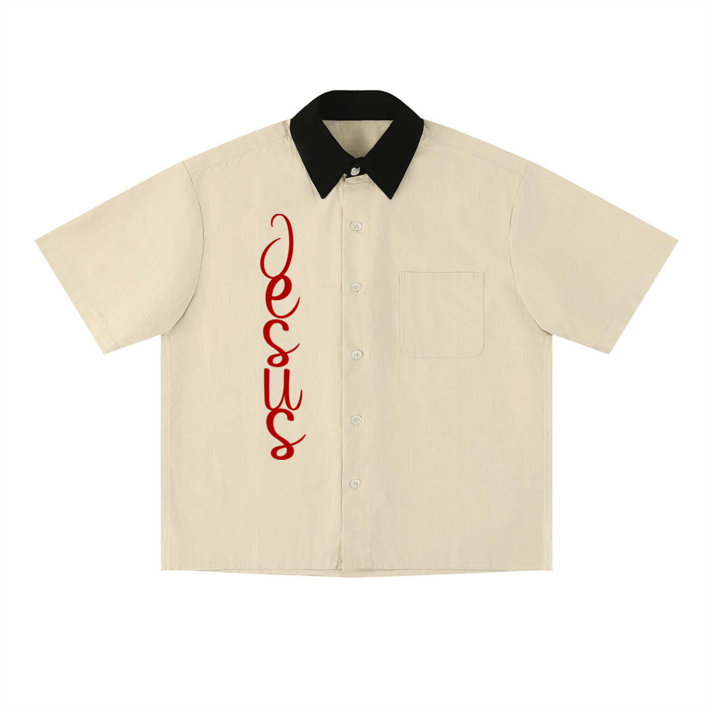 Unisex Color Block Short Sleeve Shirt