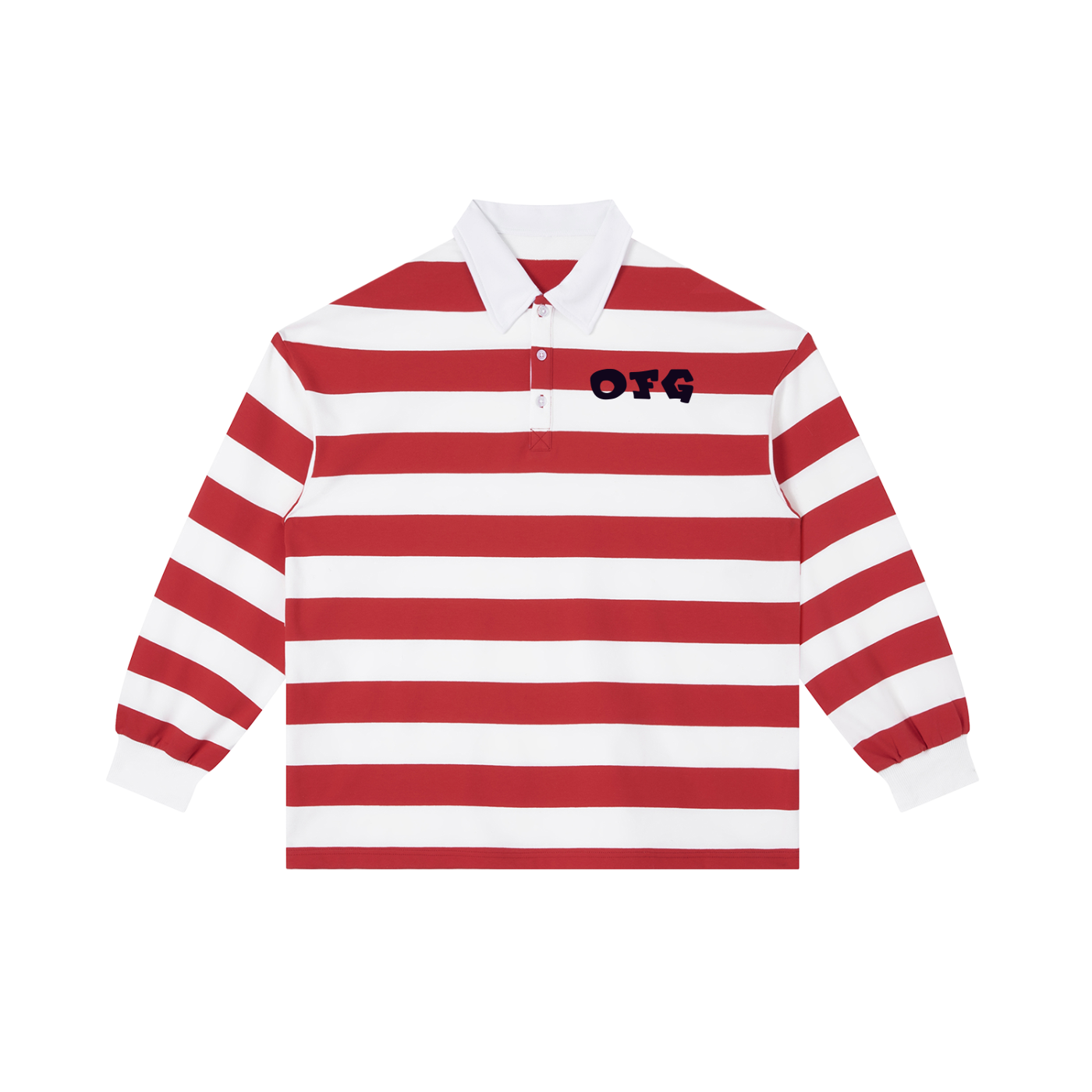 Color Block Stripe Polo Shirt