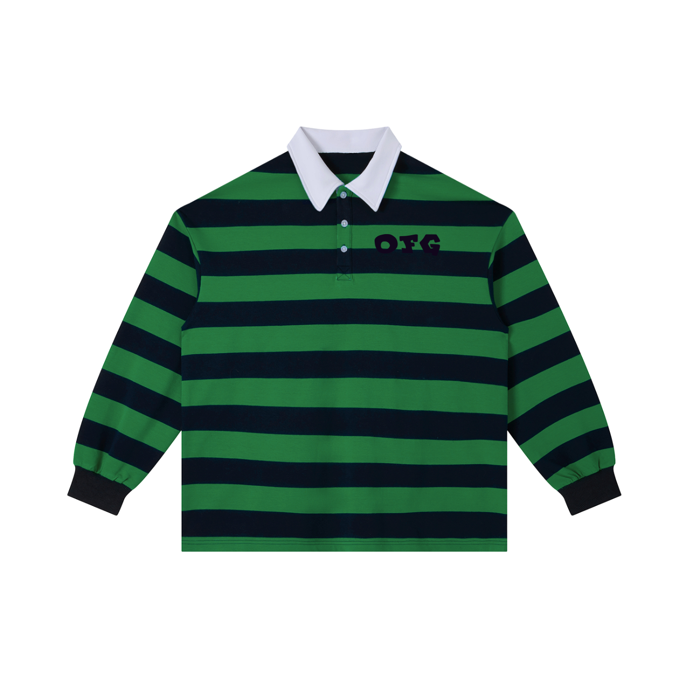 Color Block Stripe Polo Shirt